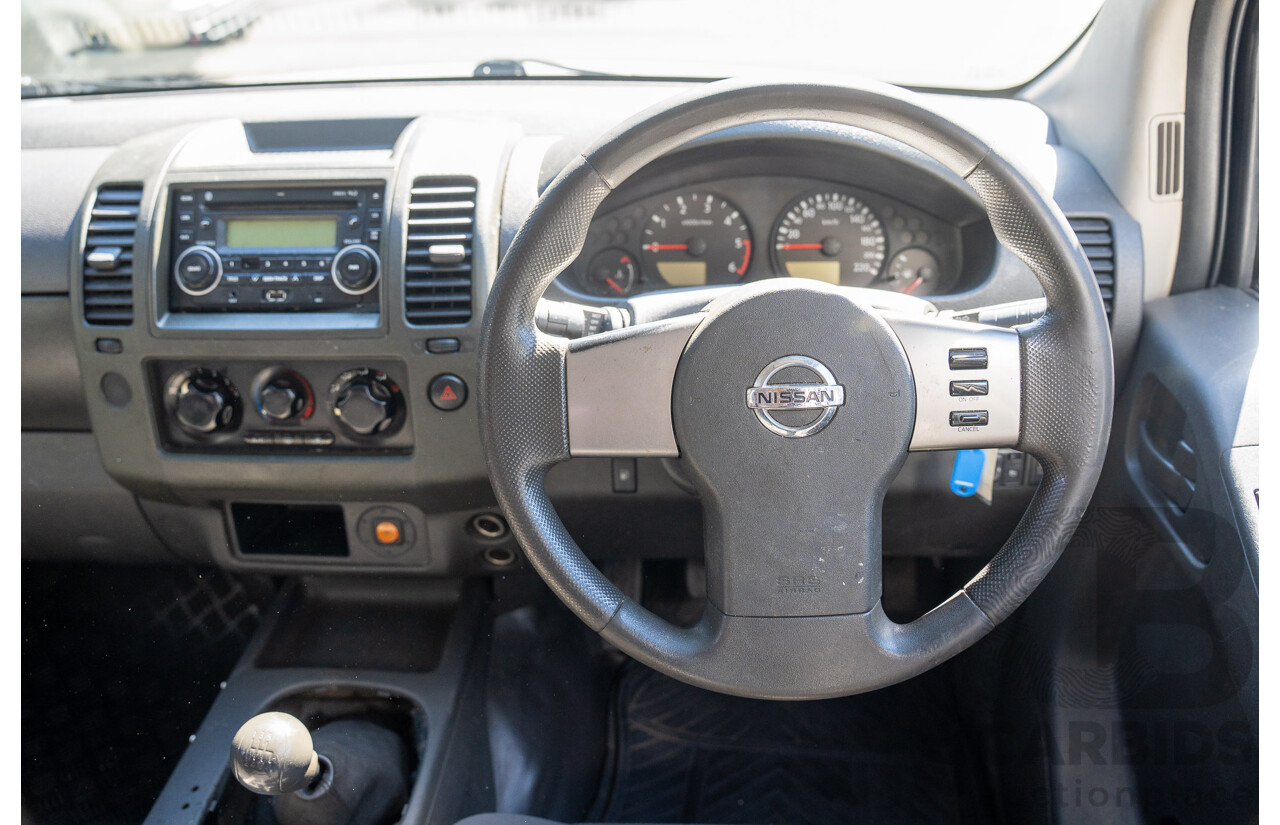 3/2013 Nissan Navara RX (4x2) D40 MY11 Dual Cab P/Up White 2.5L