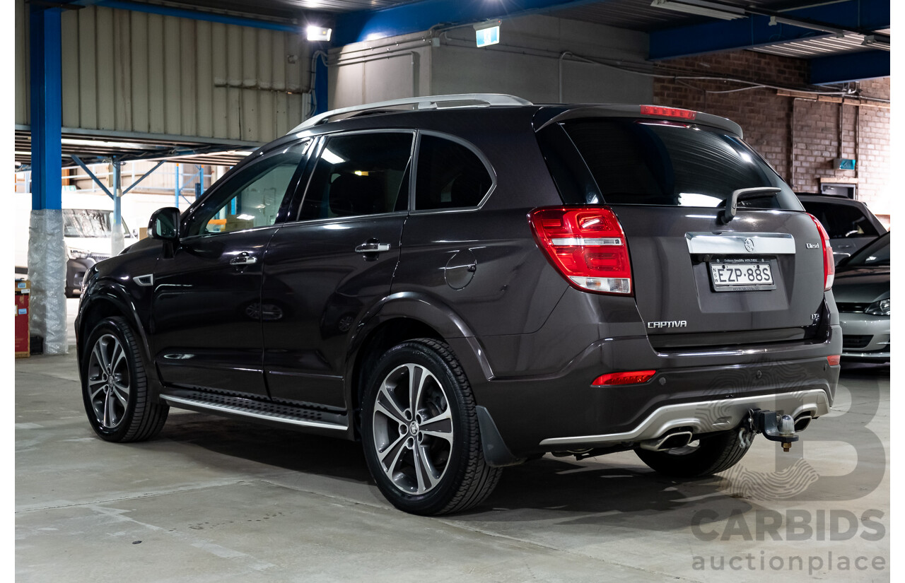 7/2017 Holden Captiva 7 LTZ (AWD) CG MY15 4d Wagon Burnt Coconut Brown Turbo Diesel 2.2L - 7 Seater