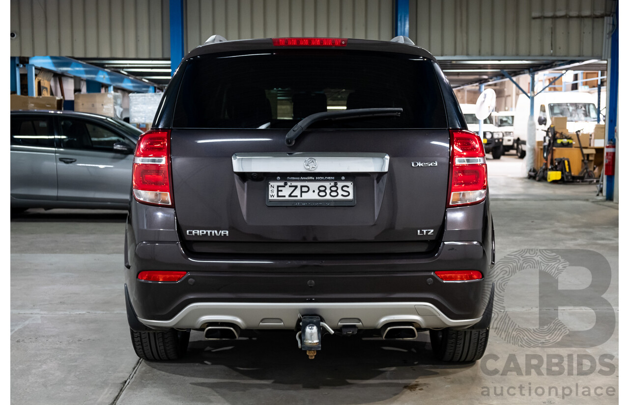 7/2017 Holden Captiva 7 LTZ (AWD) CG MY15 4d Wagon Burnt Coconut Brown Turbo Diesel 2.2L - 7 Seater