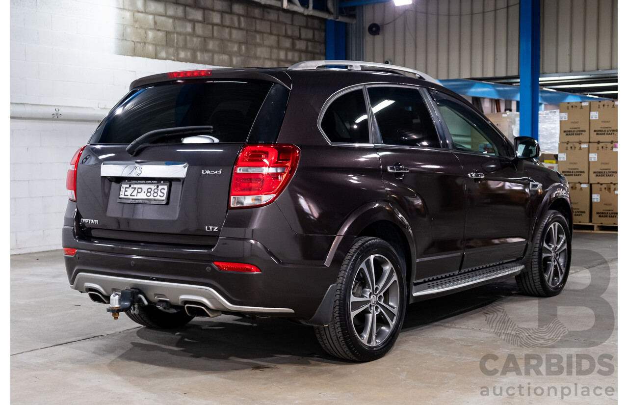 7/2017 Holden Captiva 7 LTZ (AWD) CG MY15 4d Wagon Burnt Coconut Brown Turbo Diesel 2.2L - 7 Seater