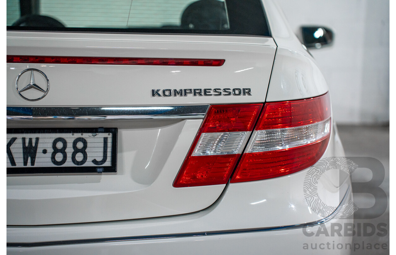 7/2009 Mercedes-Benz CLC 200 Kompressor 203 2d Coupe Calcite White Supercharged 1.8L