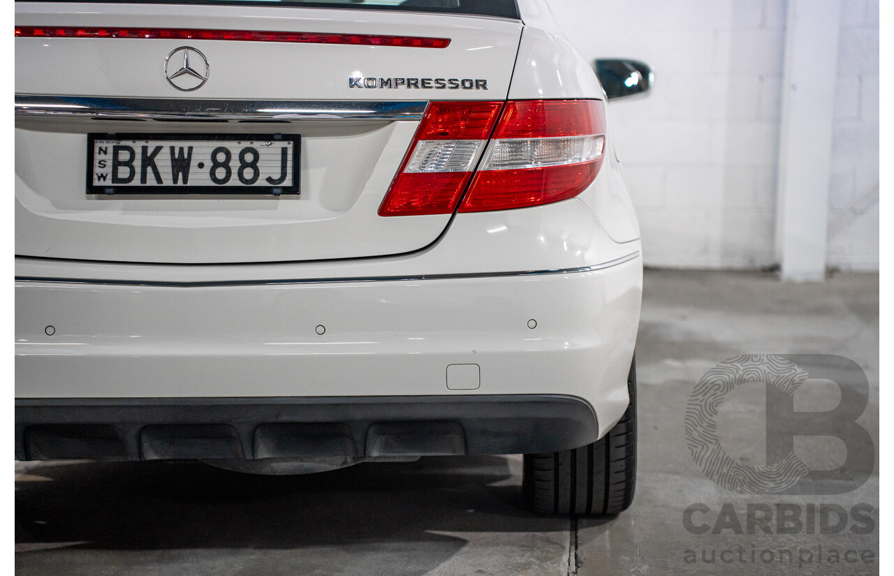 7/2009 Mercedes-Benz CLC 200 Kompressor 203 2d Coupe Calcite White Supercharged 1.8L