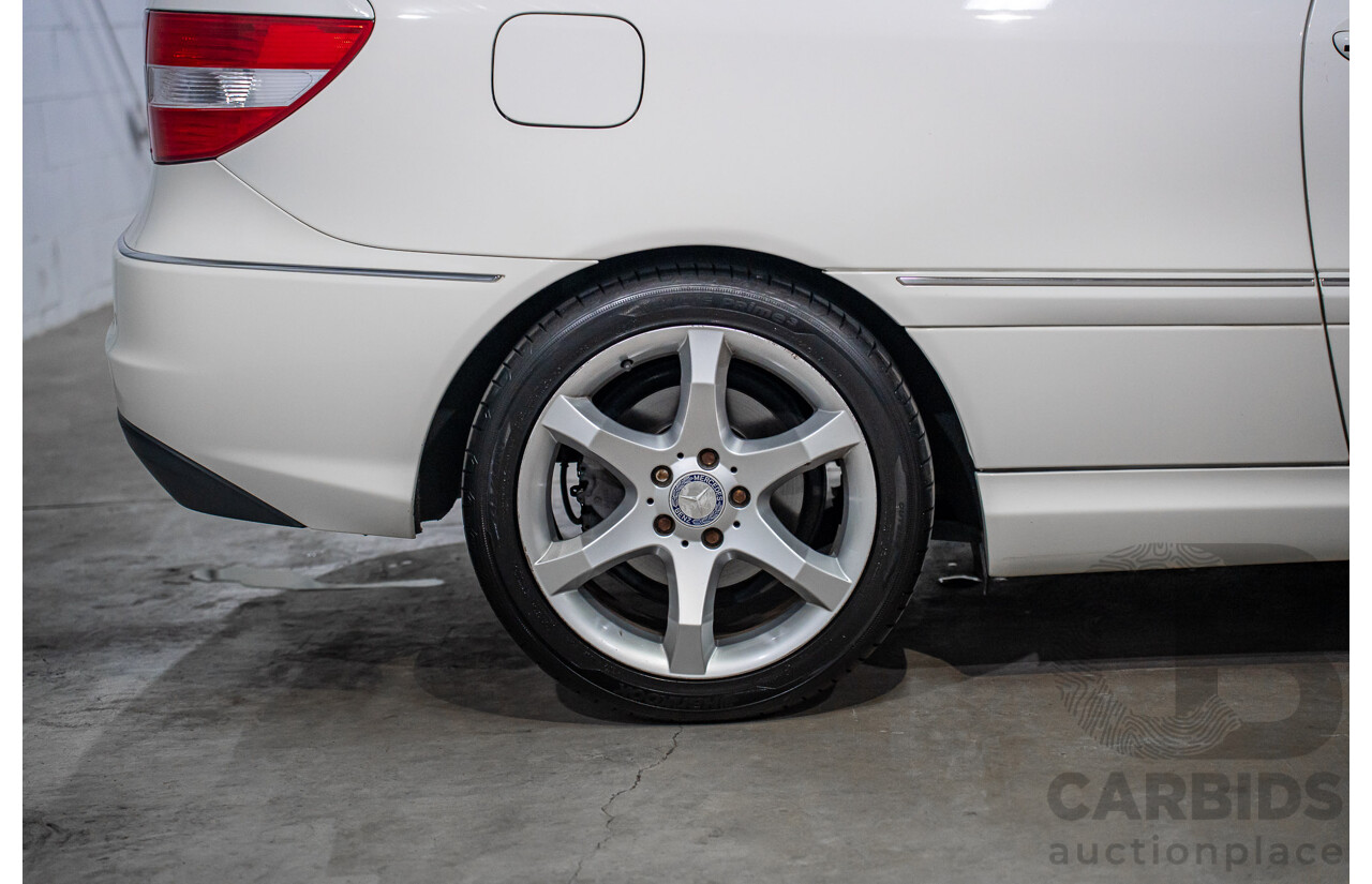 7/2009 Mercedes-Benz CLC 200 Kompressor 203 2d Coupe Calcite White Supercharged 1.8L