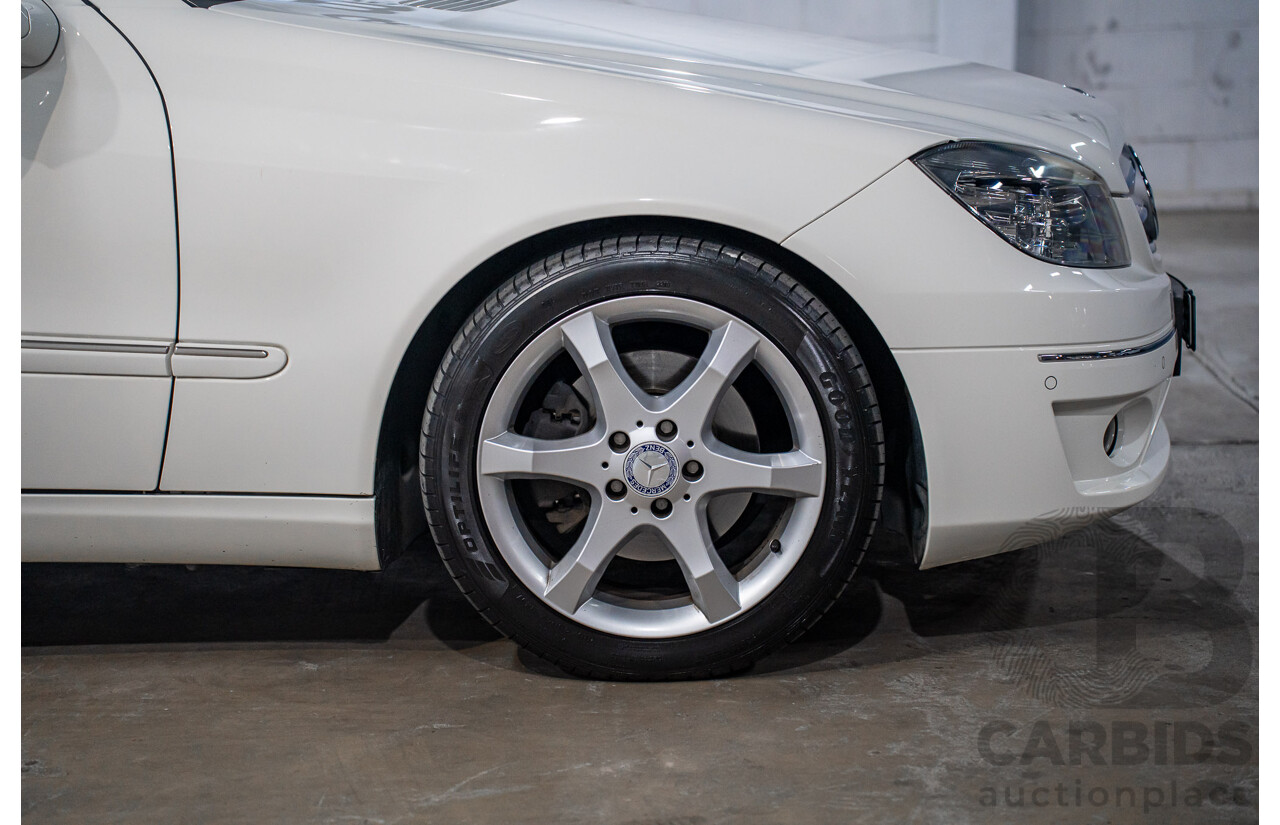 7/2009 Mercedes-Benz CLC 200 Kompressor 203 2d Coupe Calcite White Supercharged 1.8L