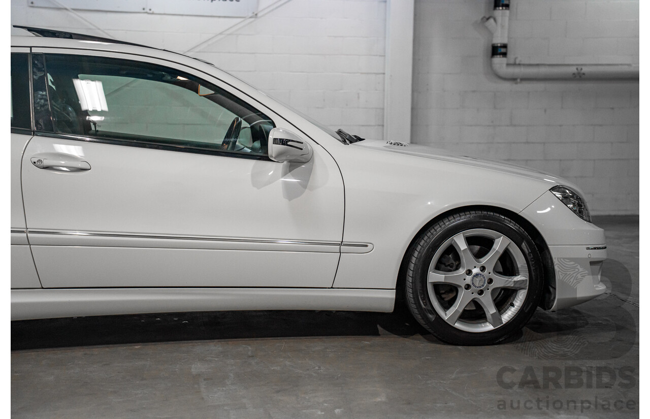7/2009 Mercedes-Benz CLC 200 Kompressor 203 2d Coupe Calcite White Supercharged 1.8L