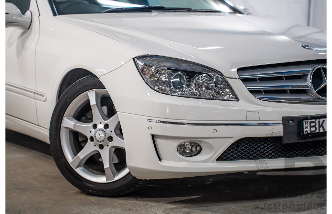 7/2009 Mercedes-Benz CLC 200 Kompressor 203 2d Coupe Calcite White Supercharged 1.8L