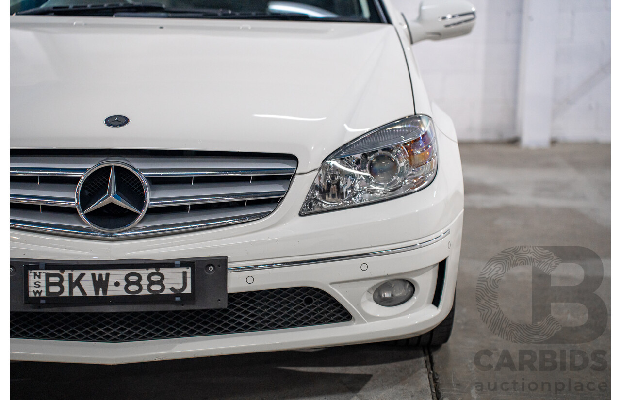 7/2009 Mercedes-Benz CLC 200 Kompressor 203 2d Coupe Calcite White Supercharged 1.8L