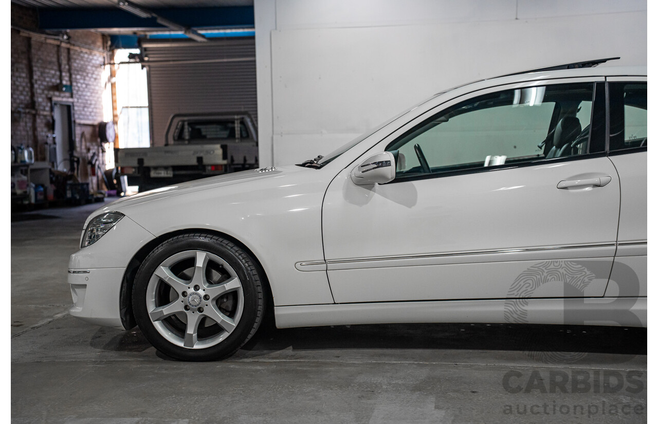 7/2009 Mercedes-Benz CLC 200 Kompressor 203 2d Coupe Calcite White Supercharged 1.8L