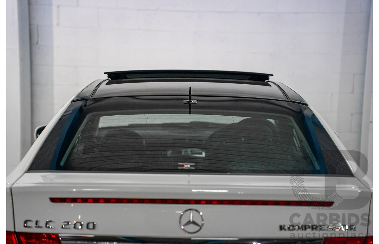 7/2009 Mercedes-Benz CLC 200 Kompressor 203 2d Coupe Calcite White Supercharged 1.8L