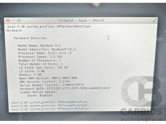 1662787 · Apple (A1278) Intel Core i5 (3210M) 2.50GHz-3.10GHz 2-Core CPU 13.3-Inch MacBook Pro (Mid-2012)