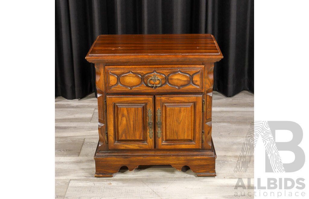 Reproduction Timber Bedside Chest