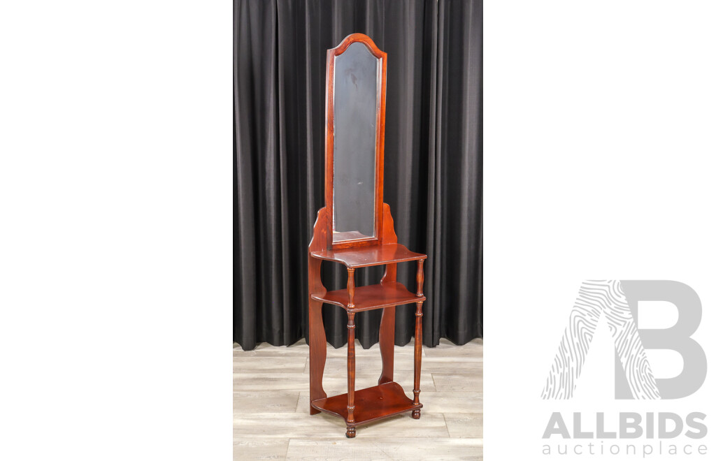 Reproduction Mirrored Back Hall Stand