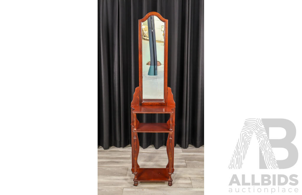 Reproduction Mirrored Back Hall Stand
