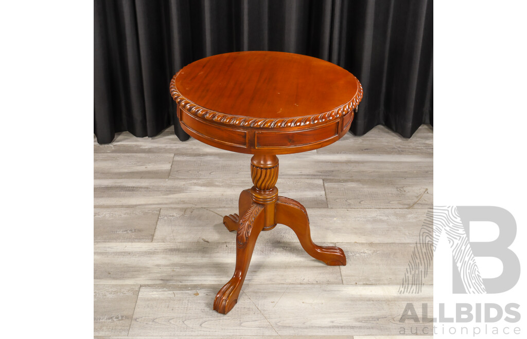 Reproduction Mahogany Drum Table