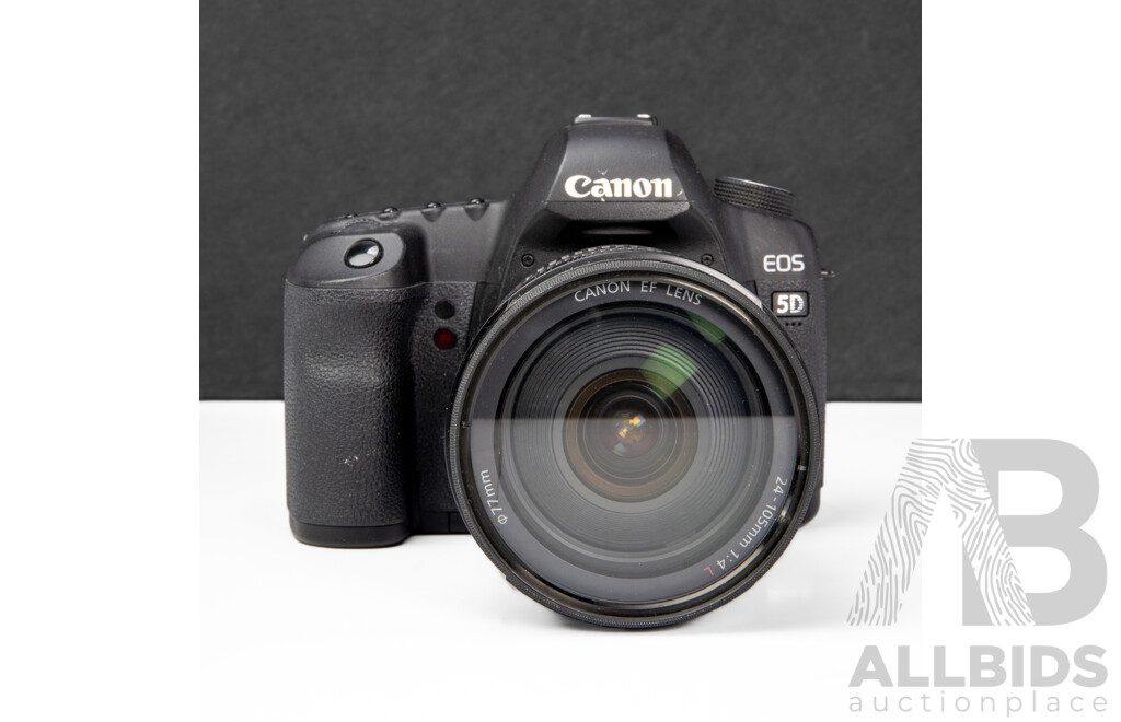 Canon EOS 5D Mark II DSLR Camera with EF 24–105mm F/4L is USM Lens and Accessories