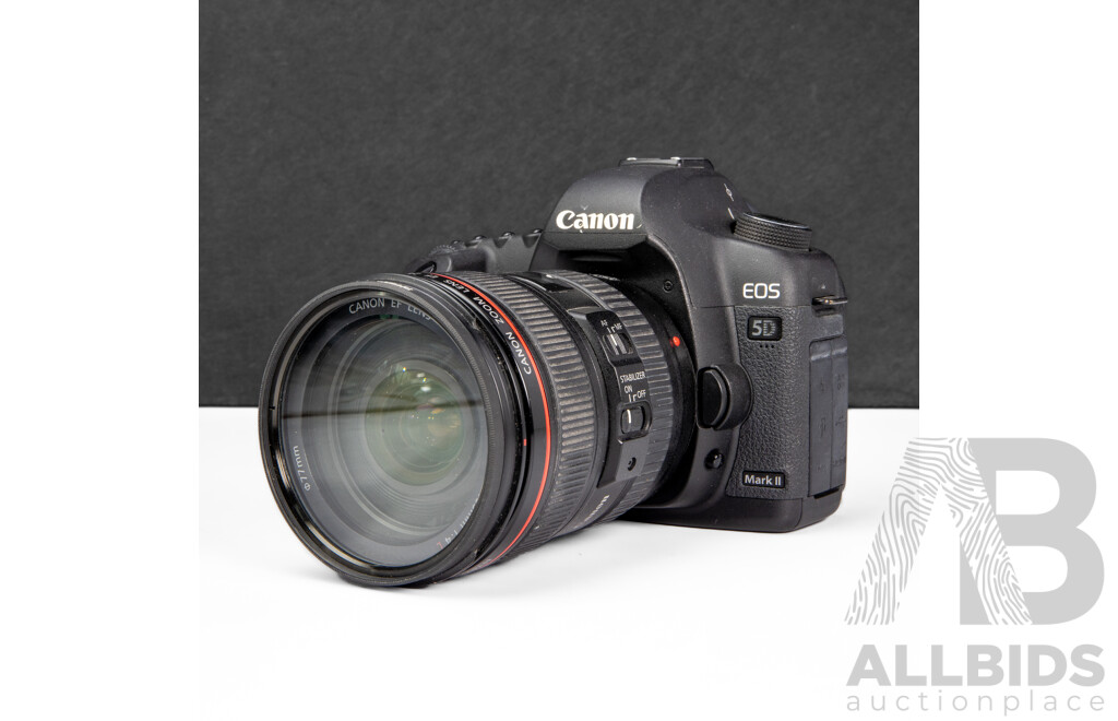 Canon EOS 5D Mark II DSLR Camera with EF 24–105mm F/4L is USM Lens and Accessories