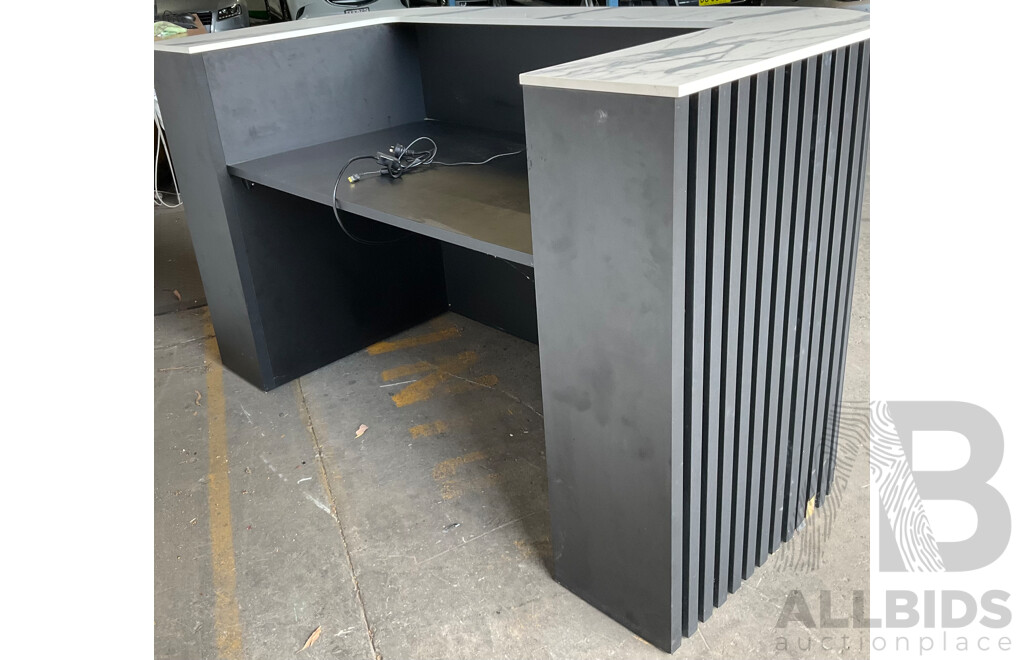 Modern Marble Top Reception Desk
