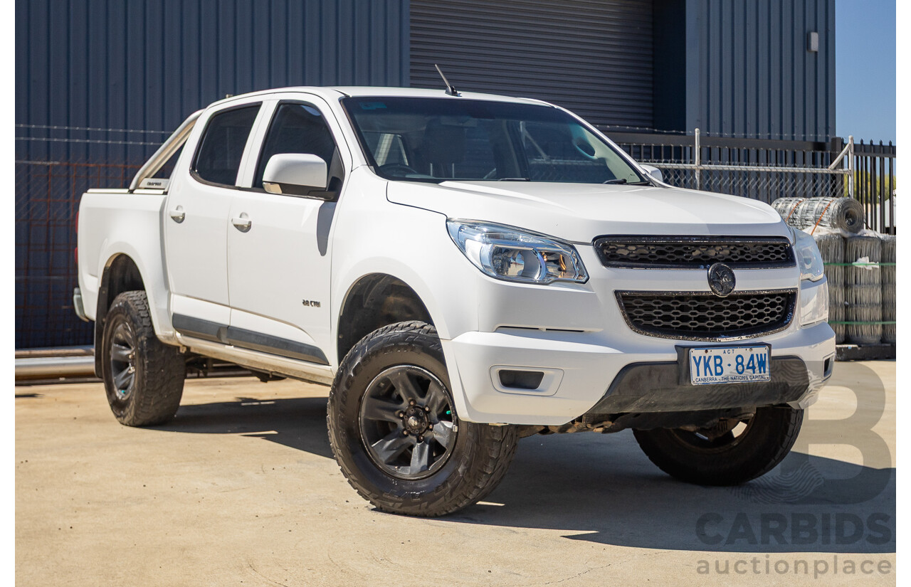 06/2012 Holden Colorado LX (4x4) RG Crew Cab P/Up White Turbo Diesel 2.8L