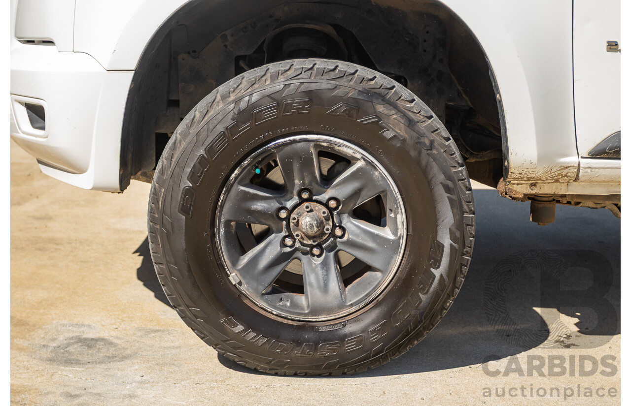 06/2012 Holden Colorado LX (4x4) RG Crew Cab P/Up White Turbo Diesel 2.8L
