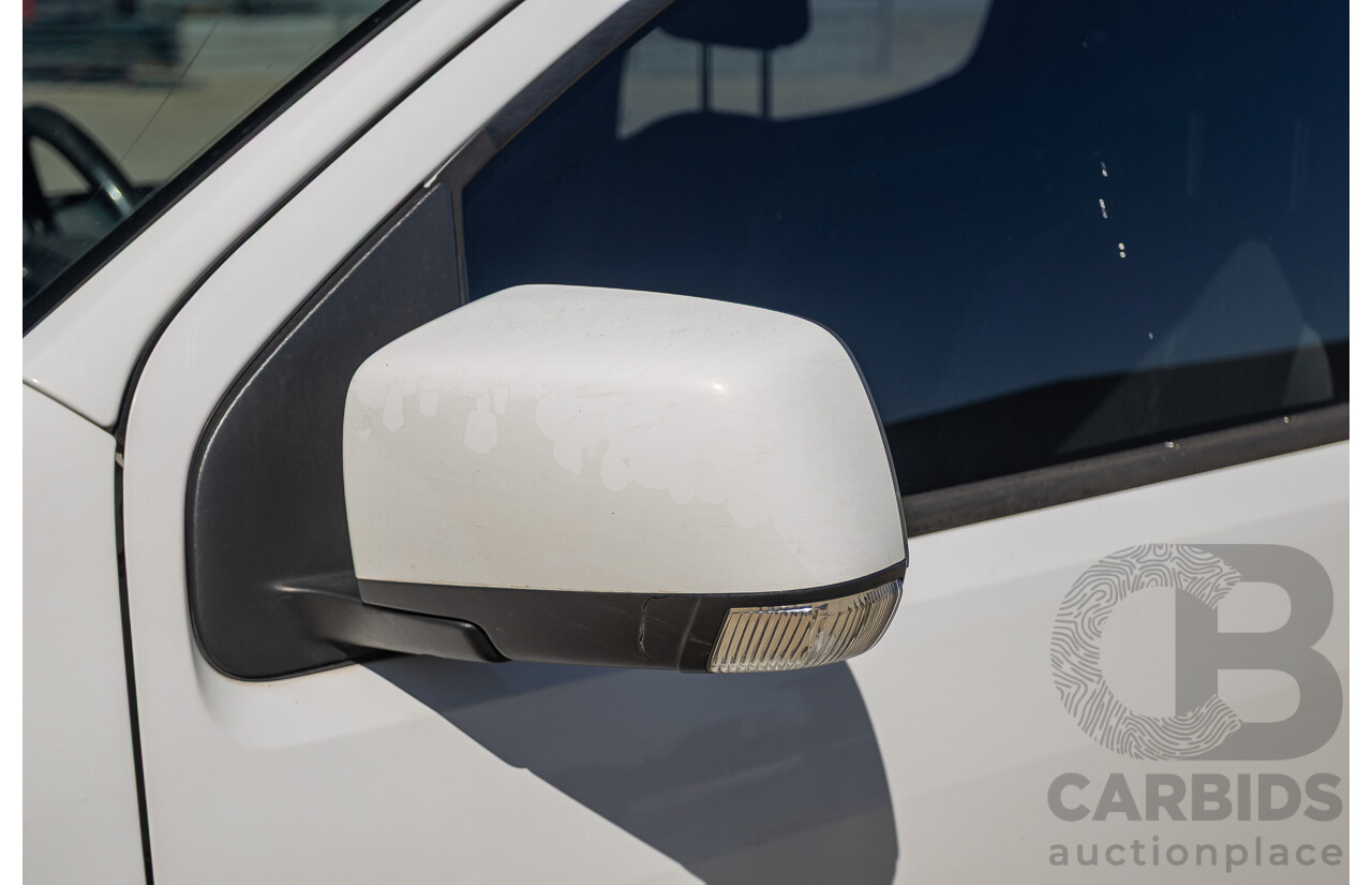 06/2012 Holden Colorado LX (4x4) RG Crew Cab P/Up White Turbo Diesel 2.8L