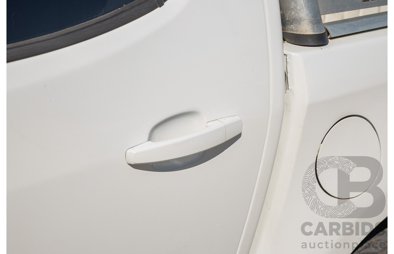 06/2012 Holden Colorado LX (4x4) RG Crew Cab P/Up White Turbo Diesel 2.8L