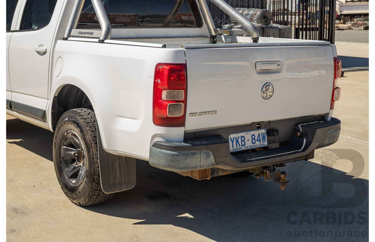 06/2012 Holden Colorado LX (4x4) RG Crew Cab P/Up White Turbo Diesel 2.8L