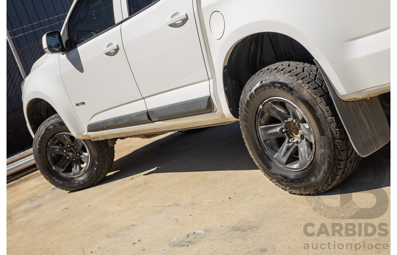 06/2012 Holden Colorado LX (4x4) RG Crew Cab P/Up White Turbo Diesel 2.8L