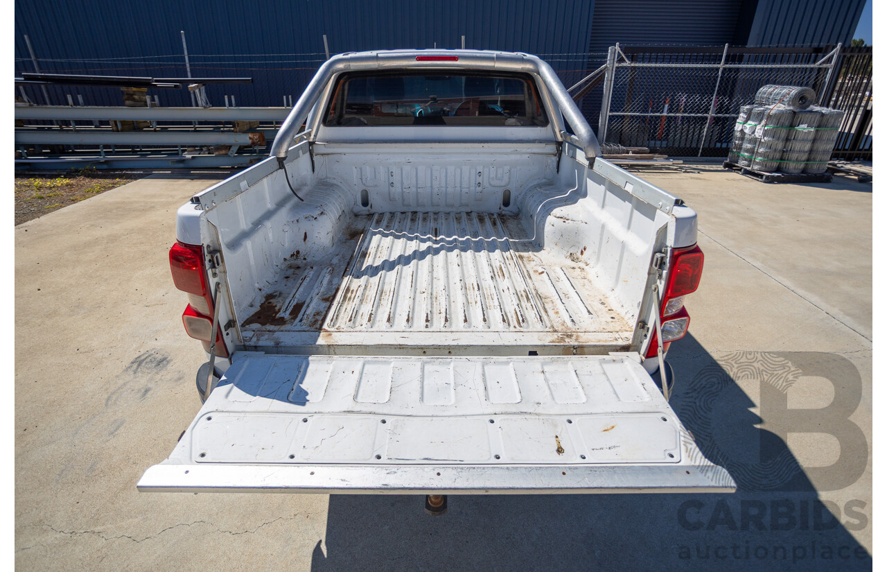 06/2012 Holden Colorado LX (4x4) RG Crew Cab P/Up White Turbo Diesel 2.8L