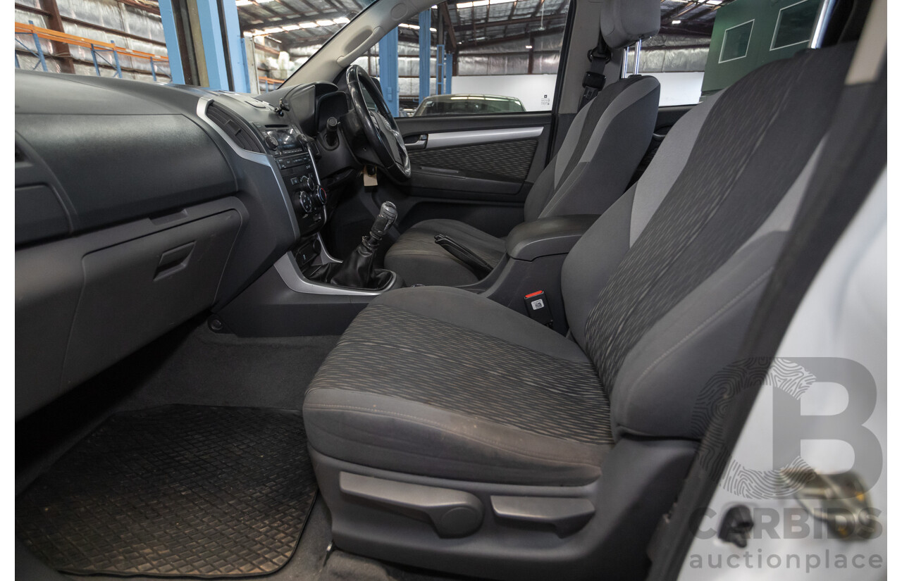 06/2012 Holden Colorado LX (4x4) RG Crew Cab P/Up White Turbo Diesel 2.8L