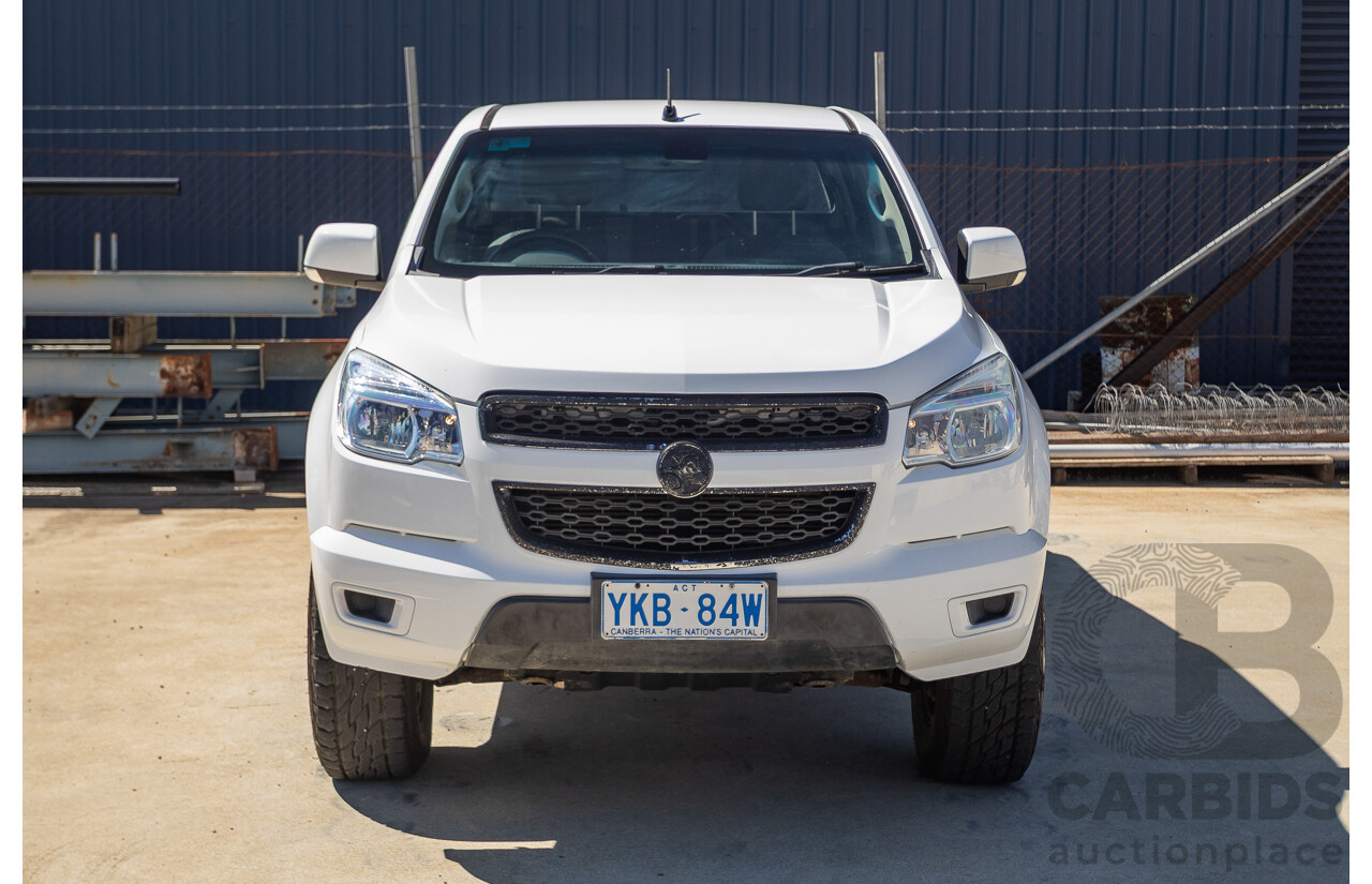 06/2012 Holden Colorado LX (4x4) RG Crew Cab P/Up White Turbo Diesel 2.8L