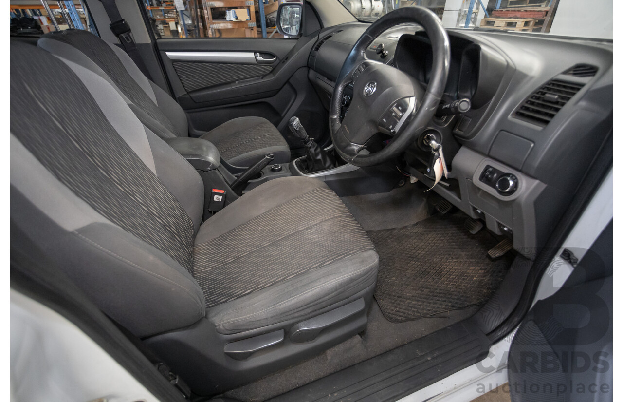 06/2012 Holden Colorado LX (4x4) RG Crew Cab P/Up White Turbo Diesel 2.8L