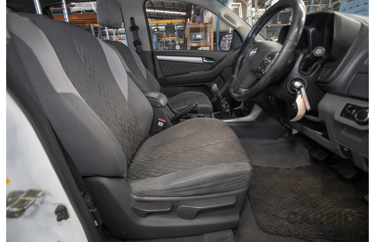 06/2012 Holden Colorado LX (4x4) RG Crew Cab P/Up White Turbo Diesel 2.8L