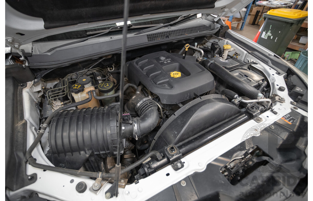 06/2012 Holden Colorado LX (4x4) RG Crew Cab P/Up White Turbo Diesel 2.8L