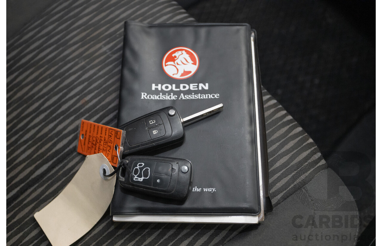 06/2012 Holden Colorado LX (4x4) RG Crew Cab P/Up White Turbo Diesel 2.8L