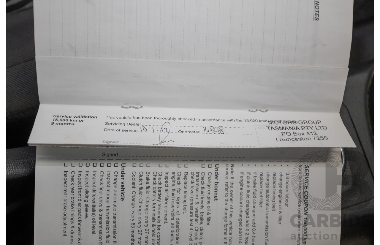 06/2012 Holden Colorado LX (4x4) RG Crew Cab P/Up White Turbo Diesel 2.8L