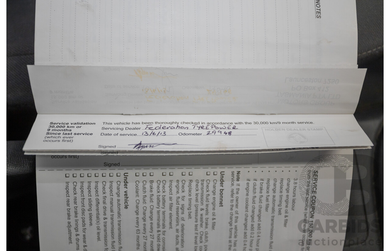 06/2012 Holden Colorado LX (4x4) RG Crew Cab P/Up White Turbo Diesel 2.8L