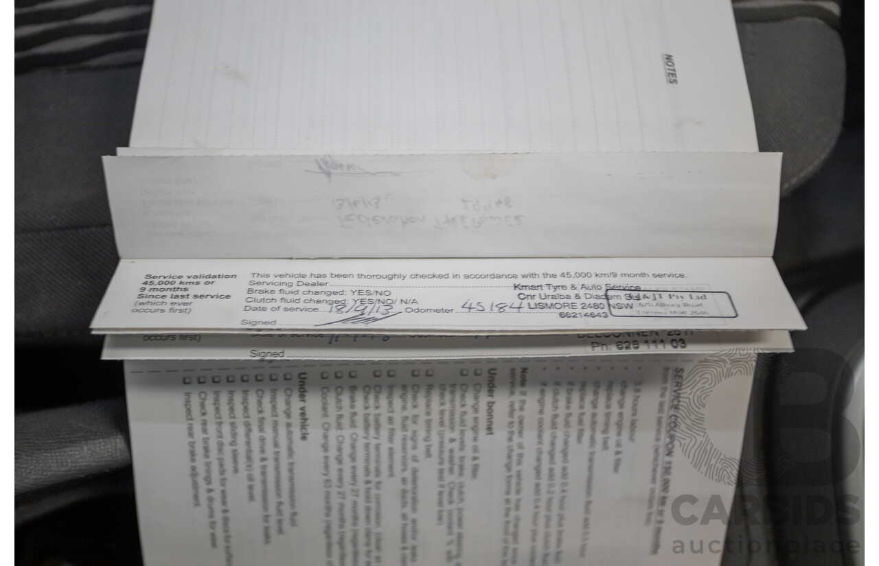 06/2012 Holden Colorado LX (4x4) RG Crew Cab P/Up White Turbo Diesel 2.8L