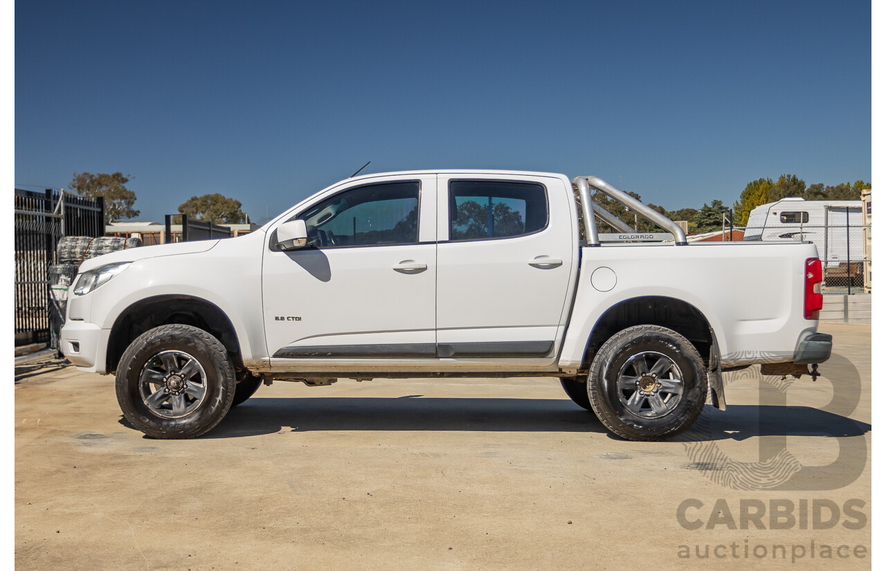 06/2012 Holden Colorado LX (4x4) RG Crew Cab P/Up White Turbo Diesel 2.8L