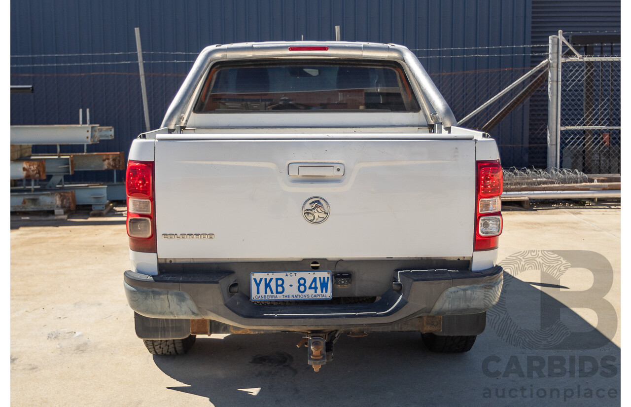 06/2012 Holden Colorado LX (4x4) RG Crew Cab P/Up White Turbo Diesel 2.8L