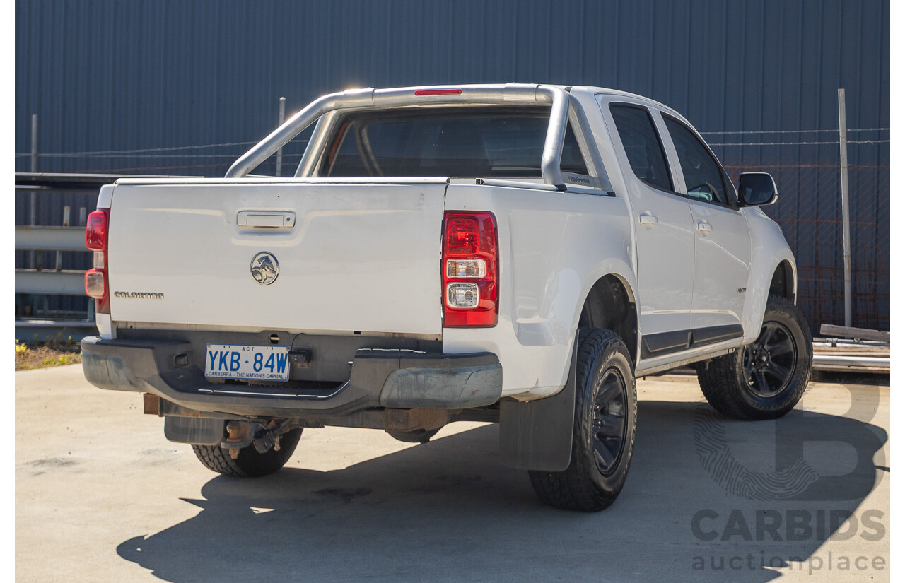 06/2012 Holden Colorado LX (4x4) RG Crew Cab P/Up White Turbo Diesel 2.8L
