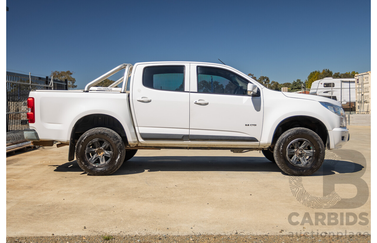 06/2012 Holden Colorado LX (4x4) RG Crew Cab P/Up White Turbo Diesel 2.8L