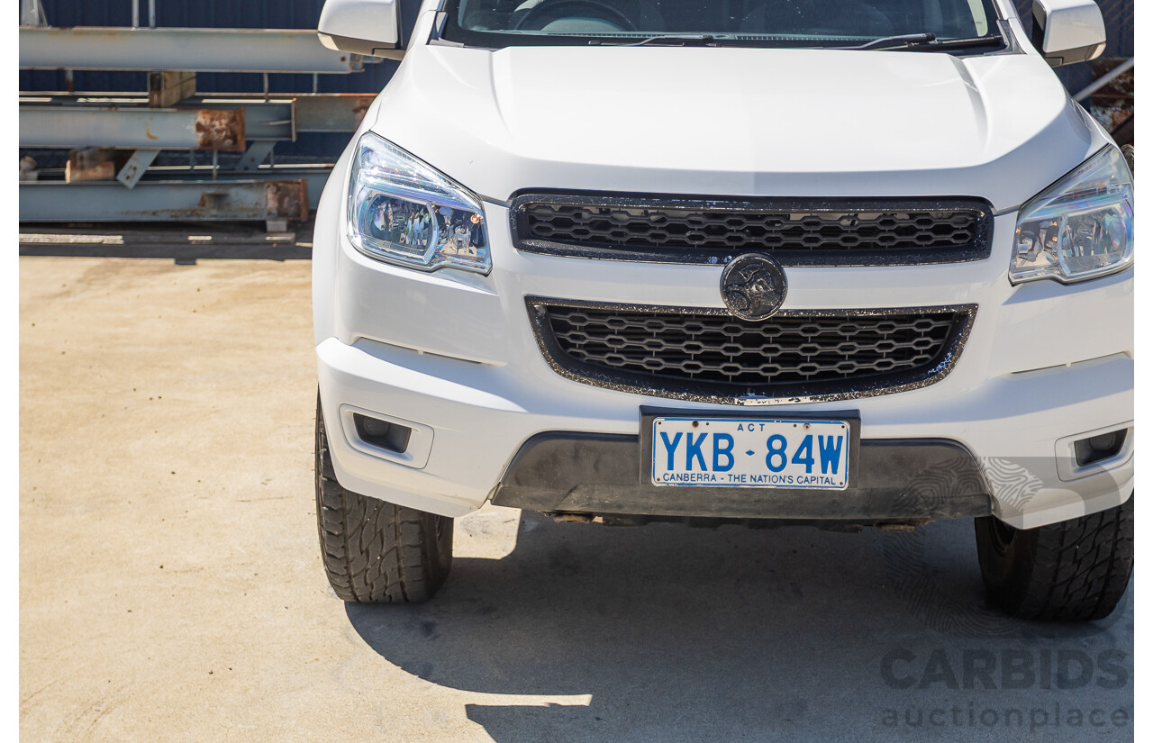 06/2012 Holden Colorado LX (4x4) RG Crew Cab P/Up White Turbo Diesel 2.8L