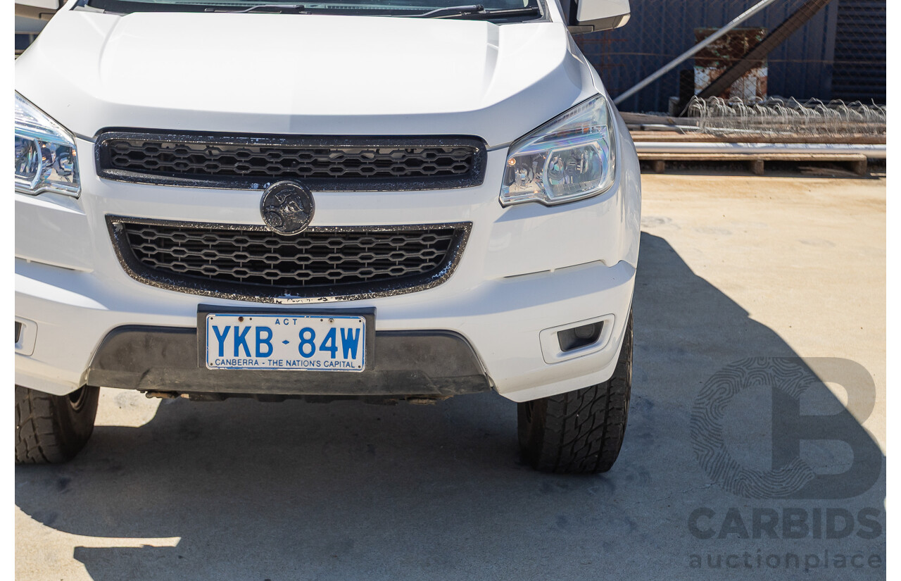 06/2012 Holden Colorado LX (4x4) RG Crew Cab P/Up White Turbo Diesel 2.8L
