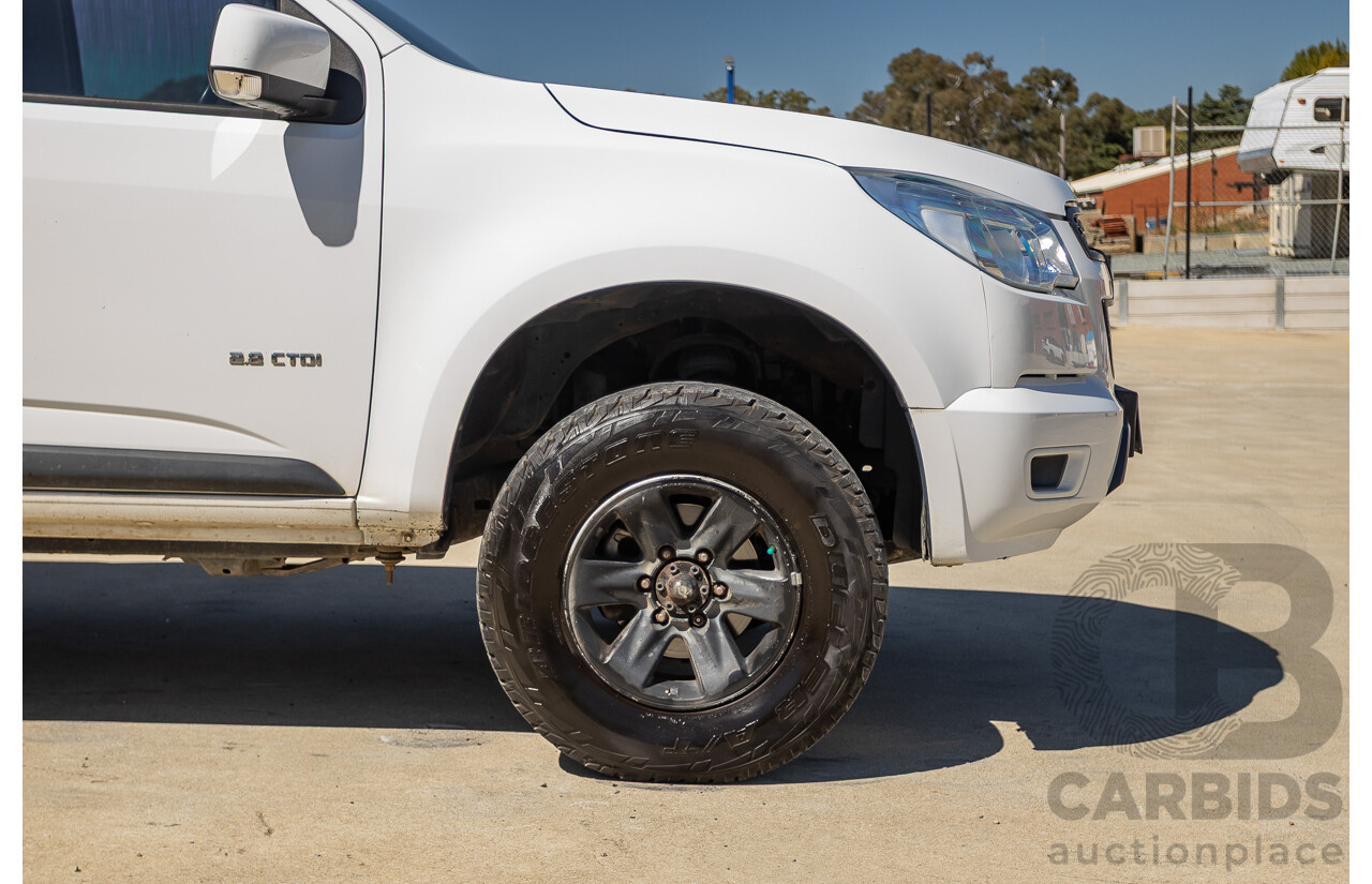06/2012 Holden Colorado LX (4x4) RG Crew Cab P/Up White Turbo Diesel 2.8L