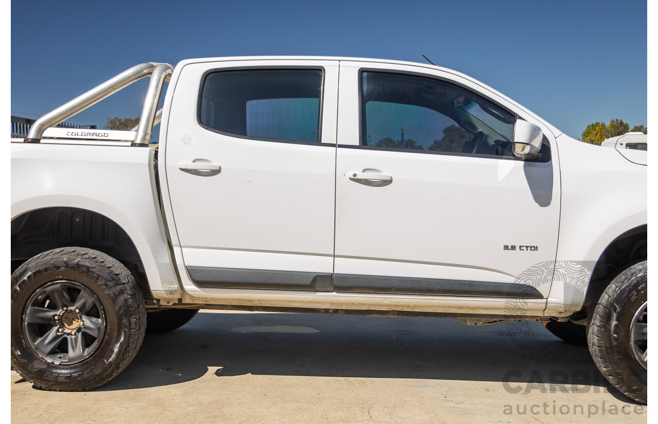 06/2012 Holden Colorado LX (4x4) RG Crew Cab P/Up White Turbo Diesel 2.8L