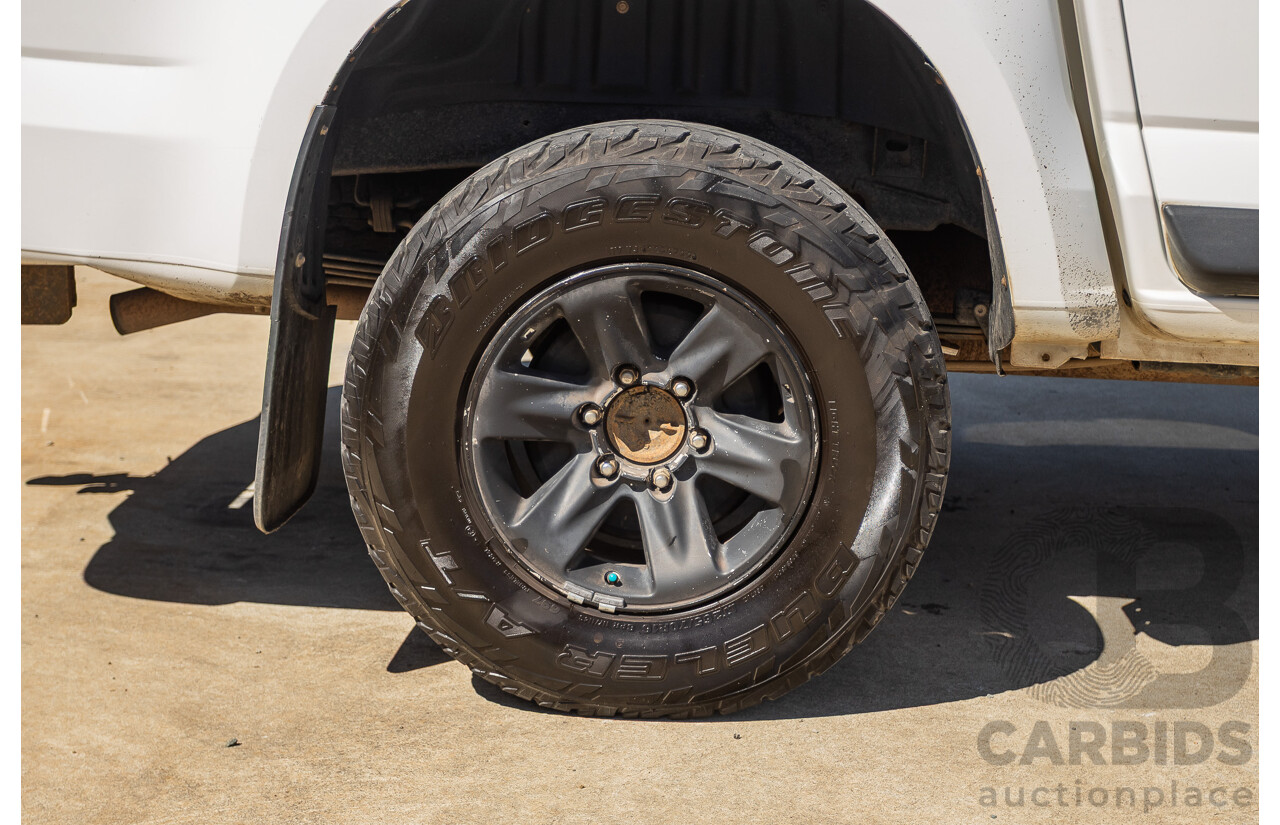 06/2012 Holden Colorado LX (4x4) RG Crew Cab P/Up White Turbo Diesel 2.8L