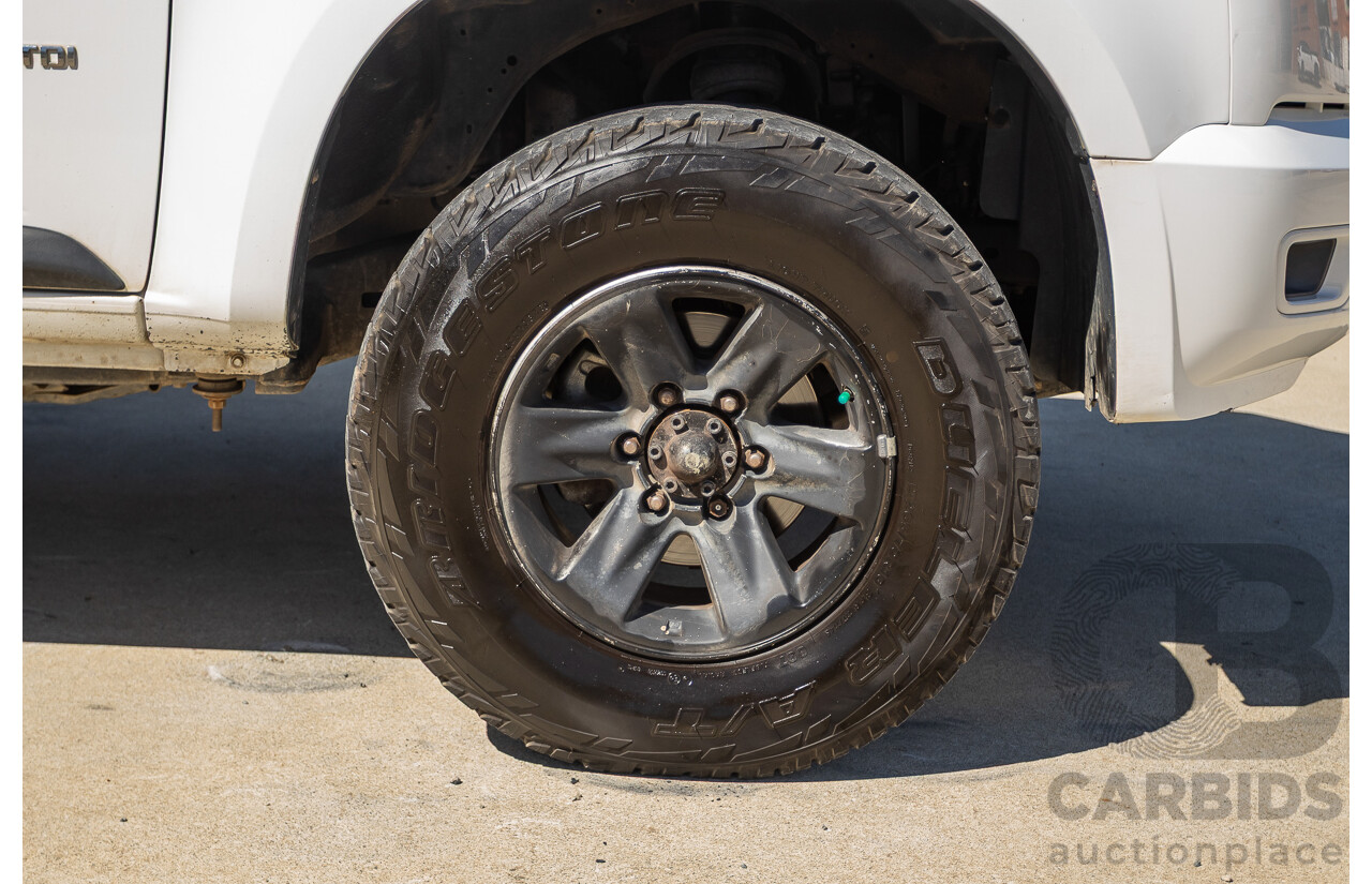06/2012 Holden Colorado LX (4x4) RG Crew Cab P/Up White Turbo Diesel 2.8L