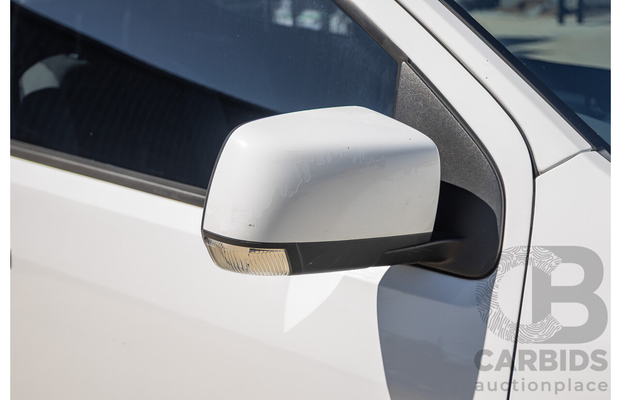 06/2012 Holden Colorado LX (4x4) RG Crew Cab P/Up White Turbo Diesel 2.8L