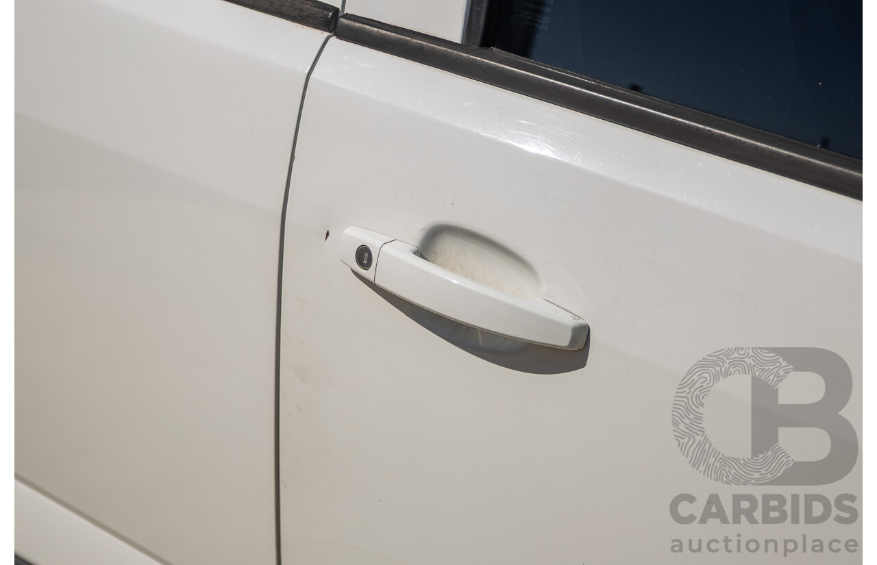 06/2012 Holden Colorado LX (4x4) RG Crew Cab P/Up White Turbo Diesel 2.8L