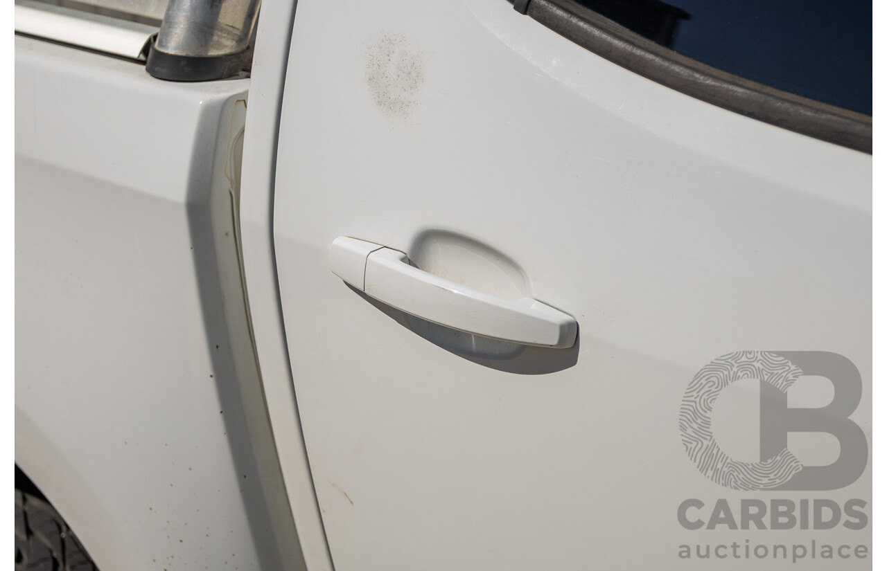 06/2012 Holden Colorado LX (4x4) RG Crew Cab P/Up White Turbo Diesel 2.8L